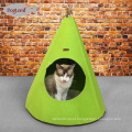 2018 Amazon Atacado Natureza Felt Pet Cat Caverna Dobrável Pet Cat Tent